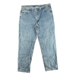 Vintage Carhartt Men's Blue Jeans 42x32 Baggy Fit Casual Streetwear